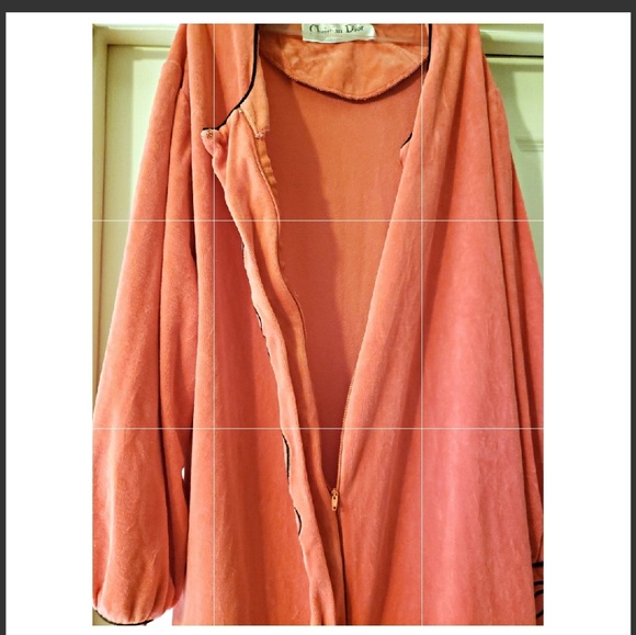 CHRISTIAN DIOR ROBE RED & BLACK SIZE ONE SIZE FITS ALL - Picture 4 of 5